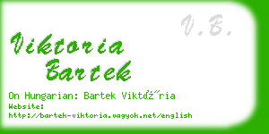 viktoria bartek business card